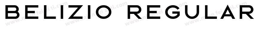 belizio regular字体转换